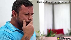 Busty Businesswoman Stepmom Tries Double Penetration Experience