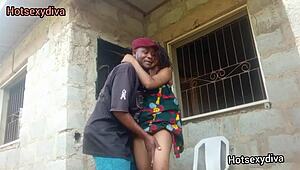 Amateur Outdoor Encounter With Big Black Cock