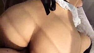 blonde milf sells sex video with boyfriend for cash, including handjob and cumshot