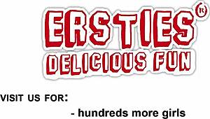 Lesbian friends dive into anal play with butt plugs