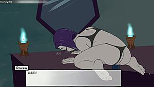 18Titans Part 4 - Raven Masturbating