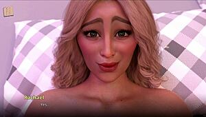 sexy petite 18+ blonde pops in naked for game with big tits