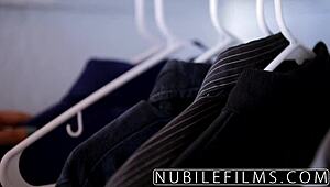 skinny teen 18+ rides cock feeling intense pleasure and cums hard