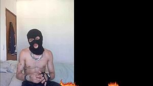 Muscular Twink Rips Clothes In Striptease And Cums.