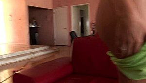 Blonde milf with small 18+ tits licks and tastes hard cock doggy style