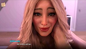 sexy petite 18+ blonde pops in naked for game with big tits