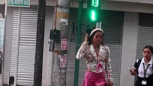 Taking Full Advantage of Foreigner Teacher with Sucking and Endless Fucking in Miniskirt