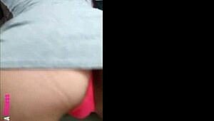 hot brazilian babe twerking in short dress showing tight panties