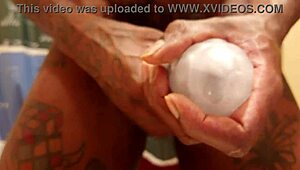 big dick hallelujah johnson jacking off his monster cock hard