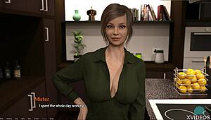 sexy entrepreneur flaunts thin panties in a steamy roleplay with cute redhead