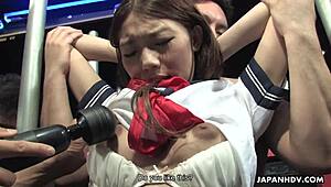 Ever seen Japanese teen Aoi Yuki in wild group sex action?