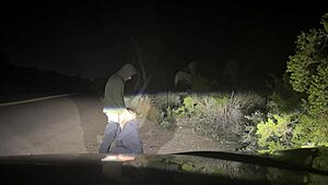 Man, pounding her pussy rough on the roadside… insane!! 😱