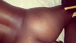 ebony pussy drilled in casting audition with creampie