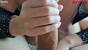 brazilian beauty teases with blowjob and ass