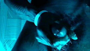 Worshipping big black hairy cock in Dr. Manhattan parody