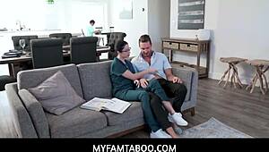 Alex Coal as horny teen student fucks her old family friend