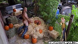 i'm fucking two big pumpkin asses on halloween night...