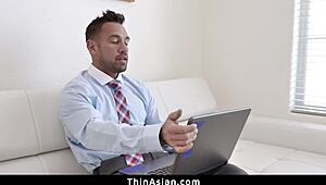 i ordered this cute petite asian doll online for rough fucking