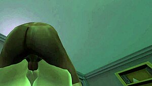 ब्लैक मैन रेडहेड व्हाइट औरत को उसके कमरे में चोदता है