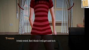 Intriguing anime family game with erotic hentai scenes in 3d cartoon