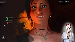 Croft Adventures Ep 7 - Lara offers her tight asshole for wild group banging