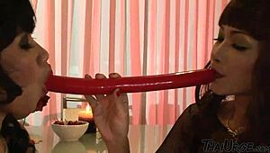 Bangkok lesbian Asians share their first steamy private vid! 🔥