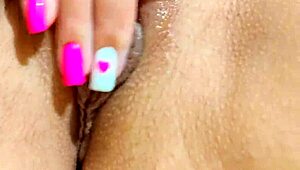 a virgin's tight pussy gets explored outdoors