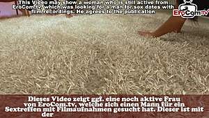 Watch the german brunette model get her clothes ripped in double anal penetration threesome!