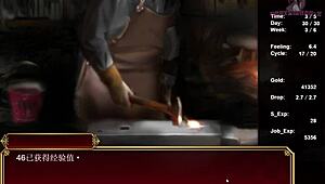 In this anime game, the bunny girl makes me cum quickly.