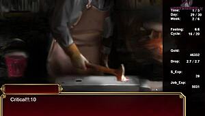 In this anime game, the bunny girl makes me cum quickly.