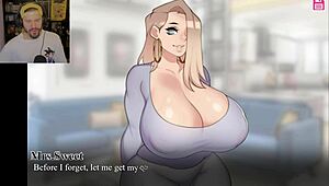 when your mom introduces you to the milf next door for a sucking job