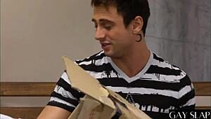 Interracial gay stud with massive black cock action