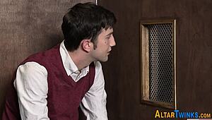 Gay Priest in Uniform Teaches Teen Twink Taboo Lessons