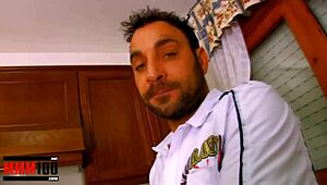 Mature Housewife Feels Intense Pleasure in Kitchen Anal and Facial