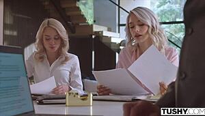 scarlett says, 'i'm having anal fun with my boss'