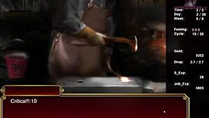 In this anime game, the bunny girl makes me cum quickly.