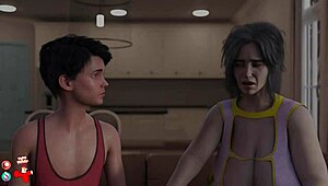 damn, golden boy bangs blonde milf outdoors in wild cartoon action!