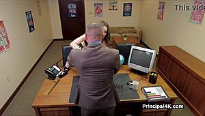 enjoying lunch and working with hot milf in the office