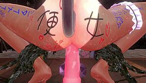 Ricca Gets Fucked By Magic Dildo In 3D Hentai!