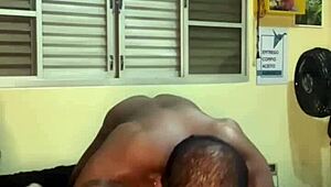 Hey, did you see that guy itching his cock on the street? Took him home for anal!