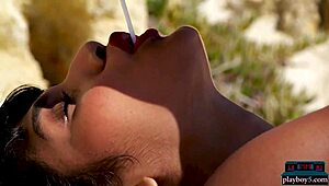 indian milf beauty with big natural tits angel constance solo for playboy