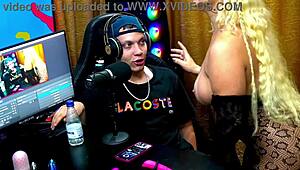 andressa sanchez got sensual with ruan, sticking her ass at the camera and pulling out his cock in the outdoor barraco podcast