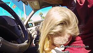 hey dude, wanna see this sexy teen suck me off in public pov style?