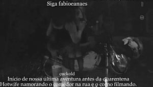Casada Se Exibi Na Rua Com O Comedor Corno Voyeur Filma E Legenda A Adrenalina