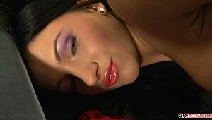 Sasha Rose stretches her tight teen 18+ ass with a big dildo. HD pornstar brunette action awaits!