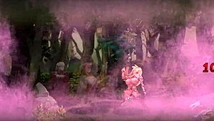 Jessica Curse engages in lesbian hentai gameplay with big tits and ass masturbation