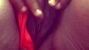 Slut Cheats While Playing With Clit