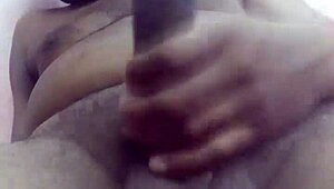 Indian Solo Creampie With Big Black Cock