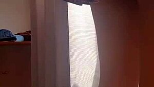 Spying Under Skirts of Sexy Argentine Secretary Nataly Feels So Naughty