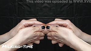 Milking Time With Purple Creature